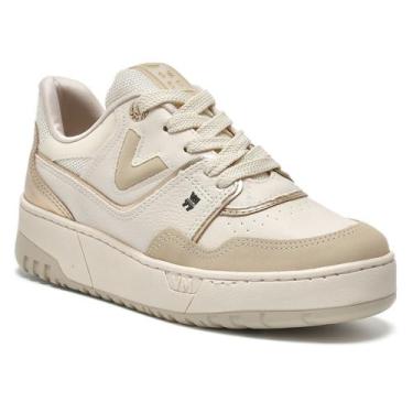 Imagem de Tênis Via Marte Feminino Casual Nobuck Lançamento 042-031-19, Marfim m