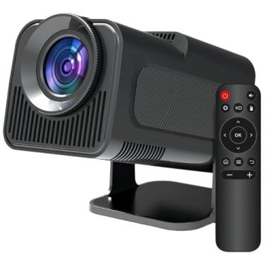 Imagem de Projetor Portatil Mini 5g Wifi 6 Bluetooth 5.0 Android 11 HY320 Projetor 4K 1080 Full HD Suporte 12000 Lumens Para Celular LED Auto Correção Horizontal 180° Linha Premium