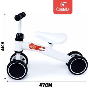 Imagem de Bicicleta De Equilíbrio Infantil Até 20Kg Branco - Castela