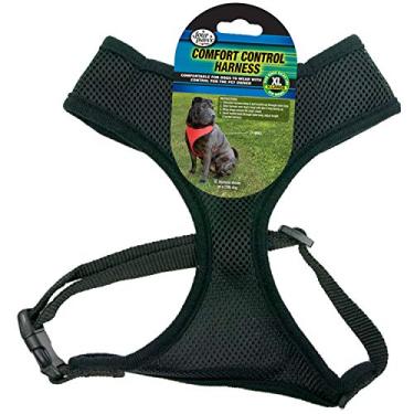 Imagem de Four Paws Peitoral para cães Comfort Control Preto Extra Grande