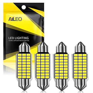 Imagem de Lâmpadas de LED C5W 6418 36 mm Xenon branco super brilhante chipsets 6411 6461 6451 LED Festoon Canbus livre de erros para luz de porta-malas interior de carro, substituição (pacote com 4)