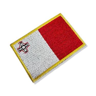 Imagem de BP0435-001 Bandeira Malta Patch Bordado 7,5x5,0cm - BR44
