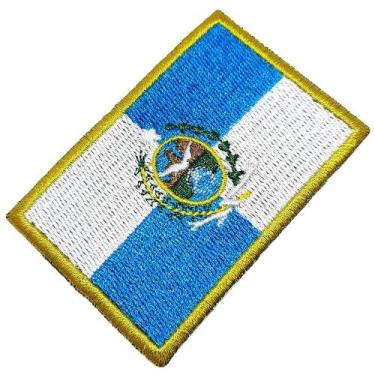 Imagem de Bandeira Rio de Janeiro Brasil Patch Bordado Para Uniforme - BR44