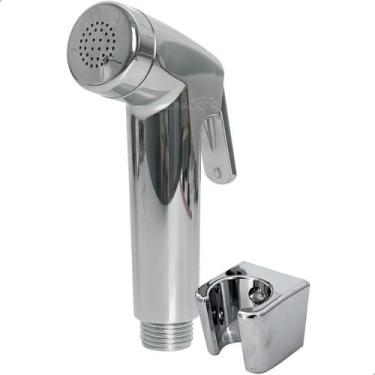 Imagem de Gatilho Chuveirinho Para Ducha Higiênica Cromada Universal Com Suporte