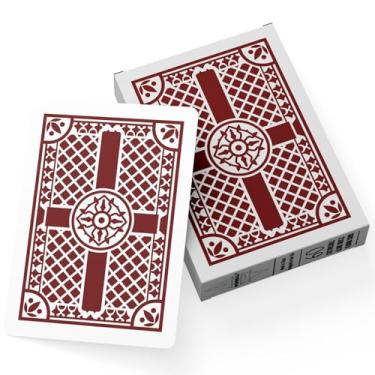 Imagem de Metaphoracle 60-Cards Blank Deck of Poker Cards for DIY Create Your Own Personalized Deck of Playing Cards, Oracle or Divination Deck (Red)
