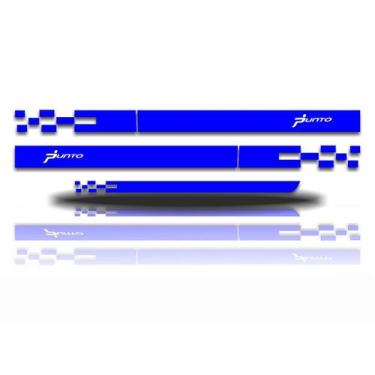 Imagem de Kit Adesivo Fiat Punto Faixa Lateral Mala - Cromo Sign