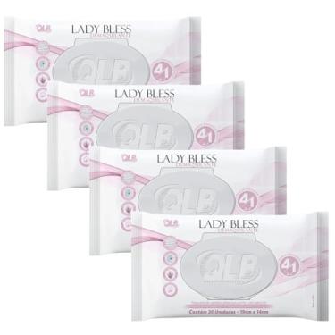 Imagem de Genérico, Kit Demaquilante Toalha De Limpeza 4 Pacotes Lady Bless Lenço Umedecido Removedor de Maquiagem