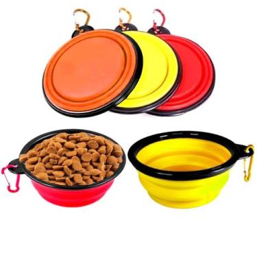 Imagem de 2 Comedouro e Bebedouro Portátil PET para Passeio do Cachorro - Cim To
