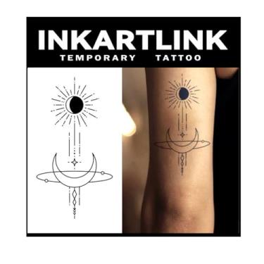 Imagem de INKARTLINK Tattoo Tech, tatuagem semipermanente grande de 2 folhas, tatuagens temporárias, duram de 1 a 2 semanas, à prova d'água, visual realista, sem adesivo, sem reflexo (mulher moderna) 301