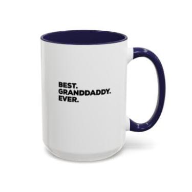 Imagem de Caneca de café Granddaddy – Presente de destaque engraçado para vovô, copo de cerâmica novidade - Ideia de presente de aniversário e Natal (azul-marinho, 425 g)