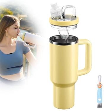 Imagem de Adaptador de copo para Stanley usar cartuchos de sabor, serve para substituição de tampa de copo Stanley Quencher H2.0 de 850 g e 590 ml, adaptador de copo compatível com cartuchos Flavors, livre de