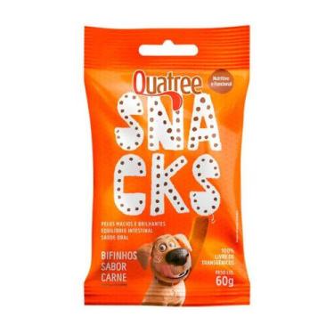 Imagem de Petiscos para Cães Quatree Snacks Bifinhos Sabor Carne 60gr - GRANVITA