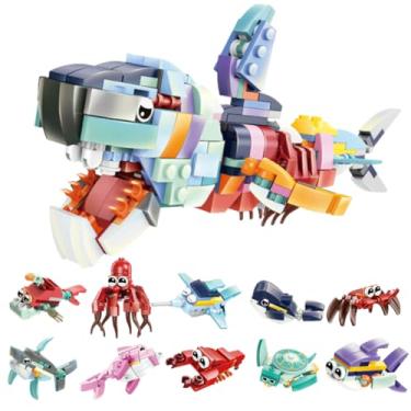 Imagem de Blocos de Montar Capsula de Animais Marinhos Sortido - Castela Brasil