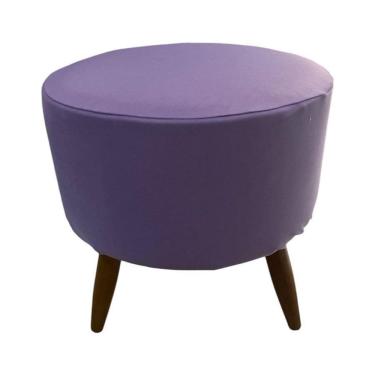 Imagem de Capa Para Puff Redondo Pé Palito Malha Com Elástico 1 Peça