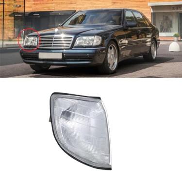 Imagem de BINB ROAD Luz de canto de seta frontal 1408260643 compatível com Mercedes Benz S320 S420 S500 S600 W140 1992-1999, lado direito do passageiro