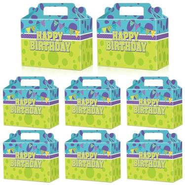 Imagem de 20 caixas de lembrancinhas de festa de monstros/caixas de doces, sacolas, sacolas de lembrancinhas de festa de monstros com alças, material de decoração de festa com tema de animação de desenho