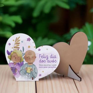 Imagem de Lembrancinha Dia dos Avós em MDF - Deliquadros, Modelo 1, Kit 15