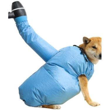 Imagem de Waillynice Soprador de secador portátil para a hora do banho, saco de secagem rápida para cuidados com animais de estimação com tecido Oxford revestido de prata (tamanho G (20-20 kg))