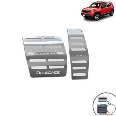 Imagem de Pedaleira Automático Jeep Renegade Sport Prata