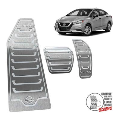 Imagem de Pedaleira Automático + Descanso Nissan Versa 2021 Prata
