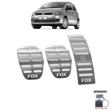 Imagem de Pedaleira Em Aço Inox Fox 2004 A 2013 Prata