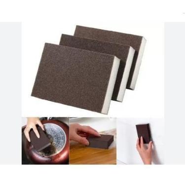 Imagem de 3 Esponja Magica Tira Manchas Riscos Ferrugem Sujeiras Pesada - zein