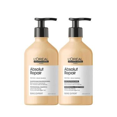Imagem de Conjunto de shampoo e condicionador L'Oréal Absolut Repair 500mL x2 - 