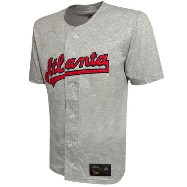 Imagem de Camisa Liga Retrô Atlanta Crackers 1959 (Negro League Baseball), Cinza