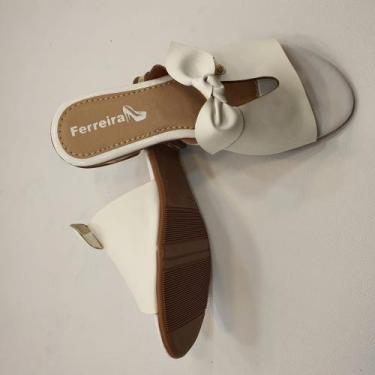 Imagem de Rasteira Ferreira Vizano - Ferreira Imperio Calçados, Branco, 37