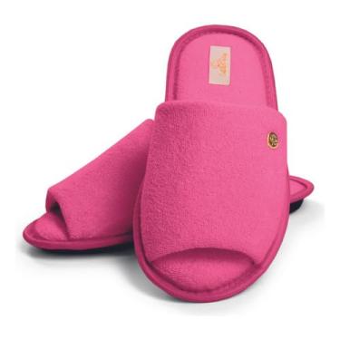 Imagem de Chinelo Feminino Aberto Clara Cotton Day com Solado Antiderrapante e Antitérmico Conforto e Elegância para seus Passos (Pink, BR, Adulto, Faixa Numérico, 39, 40)