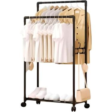 Imagem de Arara Cabideiro Duplo com 1 Prateleira Roupa Sapato