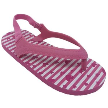 Imagem de Molekinha, Sandália Molekinha Menina Infantil PVC com Corações (Rosa/Branco/Pink, BR, Bebê, Numérico, 17.5)
