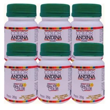 Imagem de Kit 6 Adoçante Stévia Em Pó Dietético 20g - Color Andina Foods