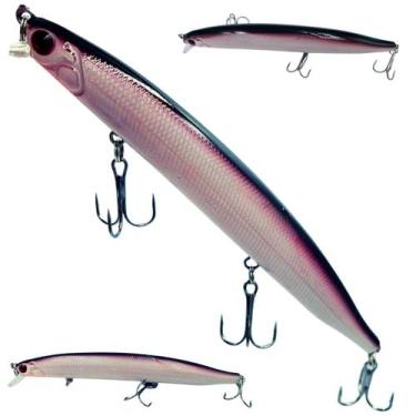 Imagem de Isca Artificial 3 Garatéias 13.5cm 18.5gr Tucunaré Robalo - FSS PESCA