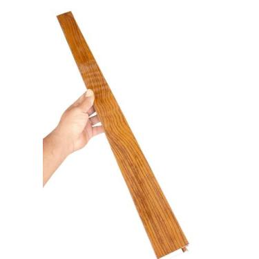 Imagem de salva porta contra umidade chapa galvanizada cor madeira 5x3,6x60cm - 