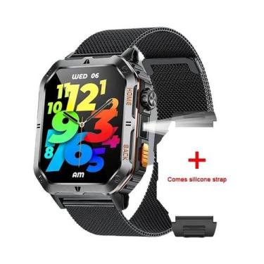 Imagem de Relógio Inteligente Militar Masculino Resistente Com GPS, Chamada Blue