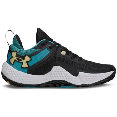 Imagem de Tênis de Basquete Masculino Under Armour Dagger, Preto, 45