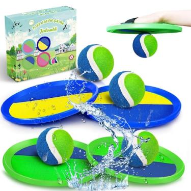 Imagem de Ball Catch Set Jalunth Toss Paddle Game para crianças de 3 a 12 anos