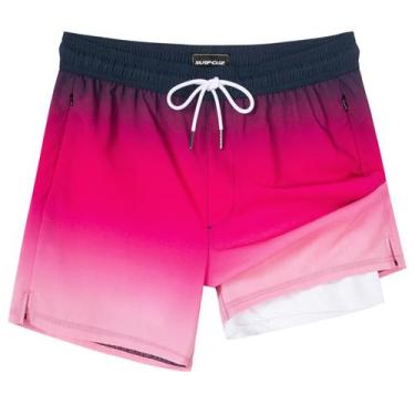 Imagem de Calções de banho SURF CUZ 5" Compression Quick Dry Pink L