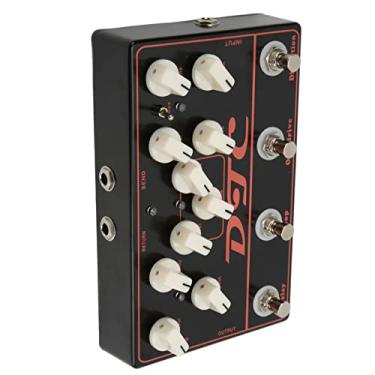 Imagem de RiToEasysports Sintetizador Pedal de Guitarra Metal Preto Distorcido Som Distorção Overdrive Loop Atraso para Acessórios Guitarra