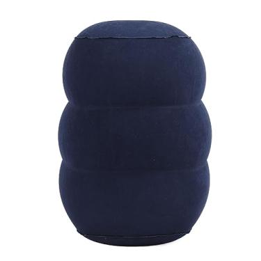 Imagem de Domary Apoio para Os Pés Inflável, Válvula Dupla, Flocagem de PVC, Lavável, Travesseiro para Descanso Dos Pés para Viagem Com Prevenção de TVP, Auxílio à Circulação, Alívio da Dor Nas