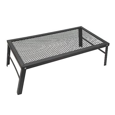 Imagem de Grelha dobrável de ferro resistente, portátil, para churrasco, acampamento, piquenique, caminhada
