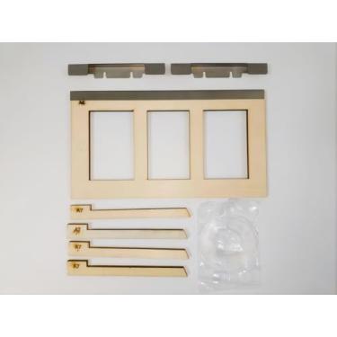 Imagem de Kit para um poste para arranhar gatos grandes com cama, inclui porta giratória reforçada, placa de conexão de ferragens para prender as pernas de suporte, fita nano (média)