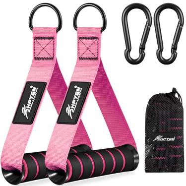 Imagem de HPYGN equipamentos de ginástica, alças para exercícios de ginástica, acessórios de cabos para academia, acessórios de alças de reposição para polias de máquinas de cabos, faixa de resistênci