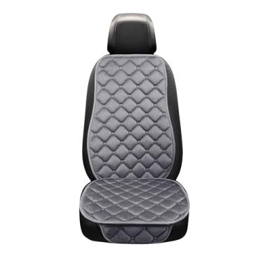 Imagem de Capa Protetora De Banco Para Carro Com Encosto Em Suede Design Sofisticado Confortável e Elegante (Cinza)