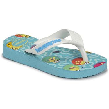 Imagem de Chinelo Minions, Havaianas, Feminino, Azul Tradicional/Branco, 33/34