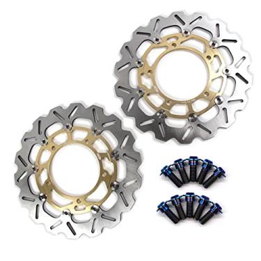 Imagem de Discos de freio dianteiros Arashi Rotores com parafusos de montagem para Suzuki GSX650F 98-12, DL650 VSTROM 650 07-12 ABS 07-21, GSF Bandit 650 06-12, GSX-S750 15-16, DL V-STROM 1000 ABS 14-14-19 anos