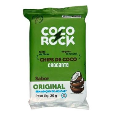 Imagem de Chips de Coco Crocante Coco Rock Sabor Original Sem Açúcar 20g