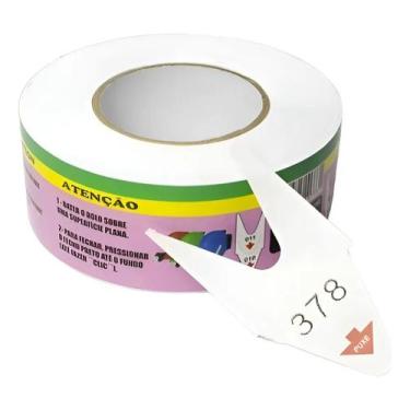 Imagem de Rolo Com 2000 Senhas Numeradas 000999 Dispenser Senha Verde - BECO 14