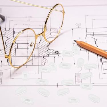 Imagem de 20 pares de protetores de nariz para óculos, protetores de nariz de silicone para substituição, protetores de nariz para óculos, protetores de nariz antiderrapantes para óculos de sol rosqueados